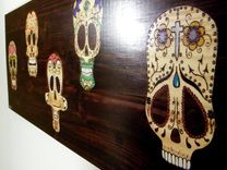 "5 Amigos" Sugar Skull Art 2 small