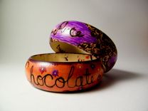 Personalized Wooden Bangle Bracelets 1 small