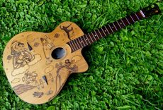 Customized Guitar Pyrography 1 small