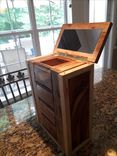 Rustic Four Drawer Jewelry Box With Spalted Cherry And Maple Trim 1 small