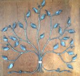 Forged Steel And Copper Tree Wall Sculpture 3 small