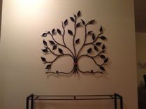 Forged Steel And Copper Tree Wall Sculpture 5 small