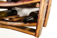 Wine Barrel Hanging Wine And Glass Rack - Rosato - Made From Retired California Wine Barrels 5 small
