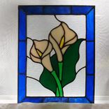 Calla Lily Stained Glass Window 5 small