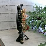 Vintage Rose Black And Gold Decor Clock Custom Decorative Mantle Clock Handmade 5 small