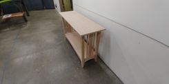 Karen' Unfinished Cherry Ethan Allen Style Hall Table 3 small