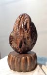 Burl Wood Egg Sculpture 3 small