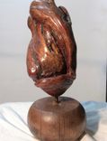 Burl Wood Egg Sculpture 2 small