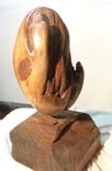 Burl Wood Egg Sculpture 5 small