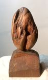 Burl Wood Egg Sculpture 6 small