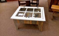 Shadow Box Display Table Coffee Table Antique Window 5 small
