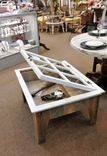Shadow Box Display Table Coffee Table Antique Window 2 small