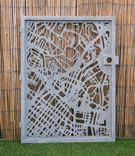 Modern Steel Gate - Los Angeles - City Street Gate - Decorative Steel Panel - Urban Art Panel 1 small