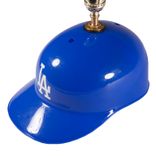 Small Baseball Lamp - Upcycled Blue Hitting Helmet Styled Hat & Shade 2 small