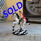 Whimsical Checks Decor Carousel Horse Ornament Miniature Buffalo Check Decor 1 small