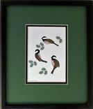 Chickadees -  Quilled And Framed Wall Art New Hampshire Chickadees 1 small