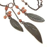 Three Leaves Necklace 3 small