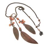 Three Leaves Necklace 5 small