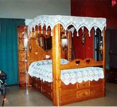 Cherry Canopy Platform Bed 1 small