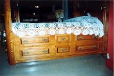 Cherry Canopy Platform Bed 5 small