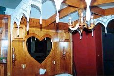 Cherry Canopy Platform Bed 2 small