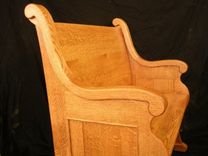 Church Style Oak Pew Benches 4 small