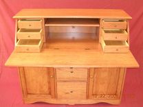 Custom Hickory Writing Desk 3 small