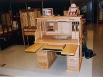 Custom Oak Roll Top Desk 2 small