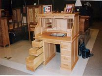 Custom Oak Roll Top Desk 3 small