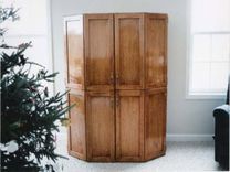 Custom Hickory Entertainment Center 2 small