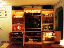 Custom Buit-In Oak Entertainment Center 2 small
