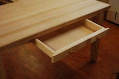 A Table Using An Existing Butcher Block Top. 3 small