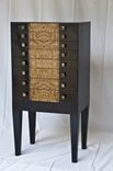 Sleek Modern Black And Burl Jewelry Armoire 1 small