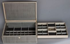 Silver Curly Maple Art Deco Jewelry Box 4 small