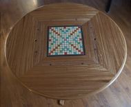 Traditional Inlaid Mahogany Game Table 5 small