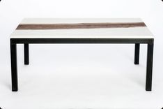 Concrete, Walnut, And Steel Coffee Table 2 small