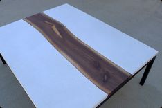 Concrete, Steel, And Live Edge Walnut Table 2 small