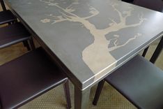 Concrete And Steel Dining Table 2 small