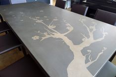 Concrete And Steel Dining Table 9 small