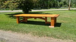 :Hand Crafted Timber Framed 12 Ft.Dining / Conference Table 3 small