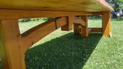 :Hand Crafted Timber Framed 12 Ft.Dining / Conference Table 2 small