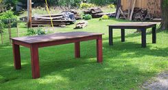 Farmhouse Dining Table And Bench 2 small