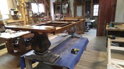 Extendable 9ft. - 12ft. Hand Crafted Dining Table 6 small