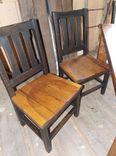 Heavy Barn Wood Dining Table And 6 Chairs 3 small