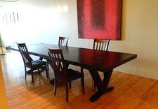 Modern Barn Wood Dining Table 3 small