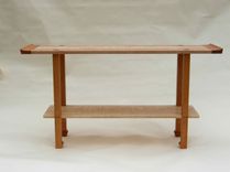 Cherry + Curly Maple Console Table 1 small