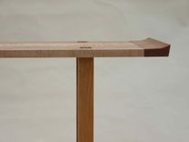 Cherry + Curly Maple Console Table 2 small