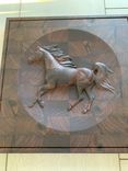 Horse Carving On End Grain Black Walnut 1 small