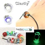 Custom Memory Big Hole Bead.  Add Ashes Or Hair To The Glass 6 small