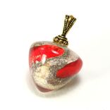 Reflections™ Pendant Handmade Memorial Glass Lampwork. Cremation, Hair, Urn, Mori, Reliquary 1 small